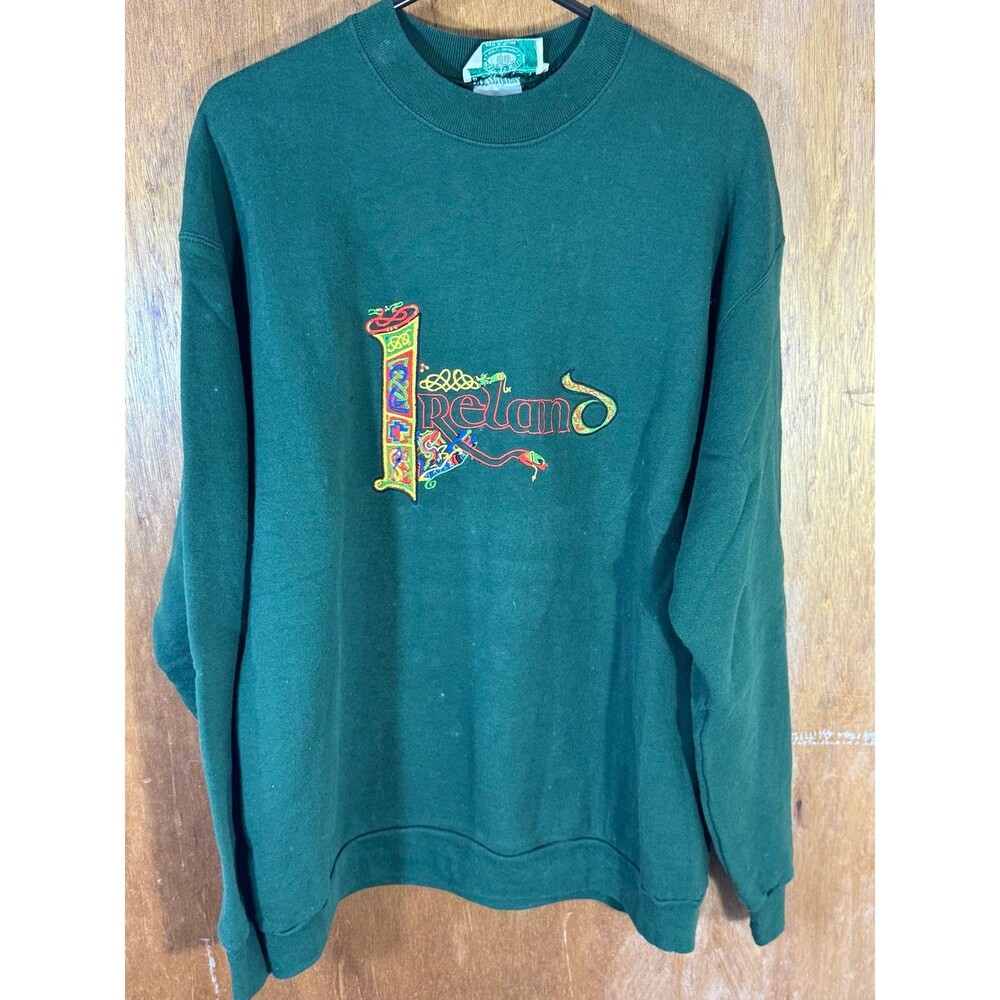 Vintage Ireland Blarney Woollen Mills Crewneck Sweater Sweatshirt Large L